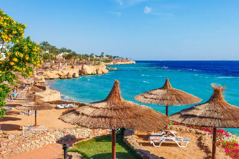 una delle Spiagge In Egitto a Sharm el sheikh una delle Spiagge In Egittoa Sharm el sheikh