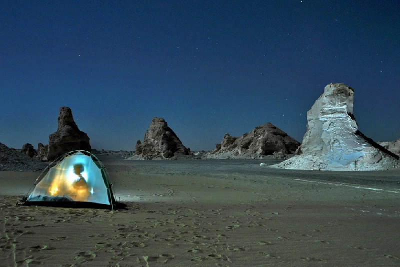 campeggio al deserto