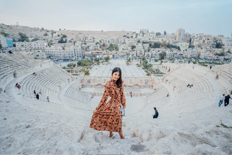 una donna a Jerash