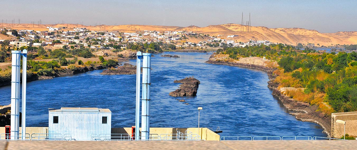 il lago nasser in Egitto , il lago nasser in Egitto ,