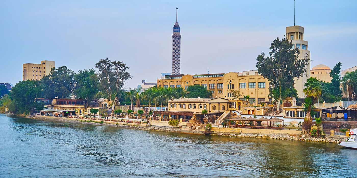 la Torre del Cairo alla mattina