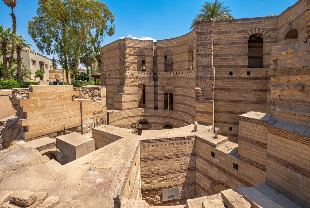 La fortezza di Babilonia al Cairo copto La fortezza di Babilonia al Cairo copto