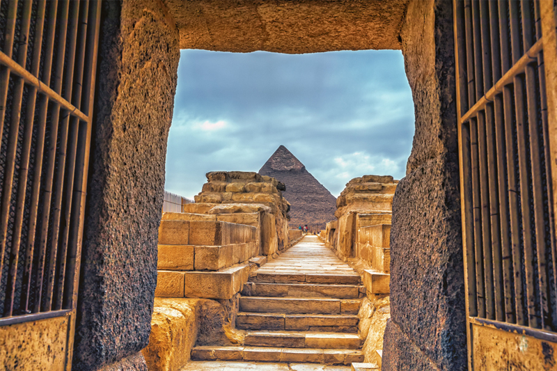 Il tempio della valle nella piana di Giza Il tempio della valle nella piana di Giza