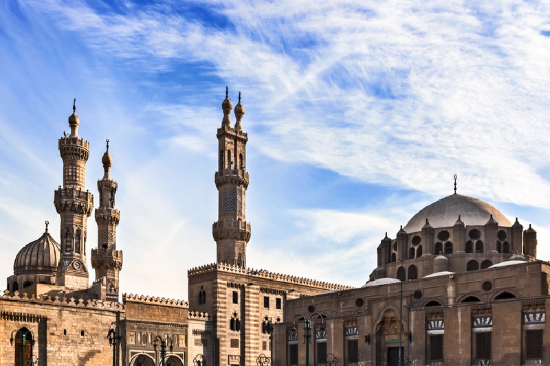 Cairo islamico, il pulsante del cairo, Moschea Al Azhar Cairo islamico, il pulsante del cairo, Moschea Al Azhar