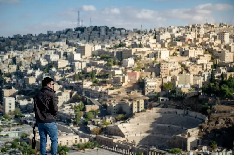 un uomo ad amman, amman giordania cosa vedere un uomo ad amman, amman giordania cosa vedere